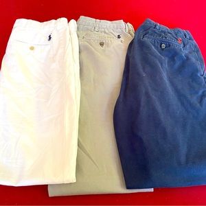 Ralph Lauren Polo Men’s 34 x 32 Chino Pants in Navy, White & Gray